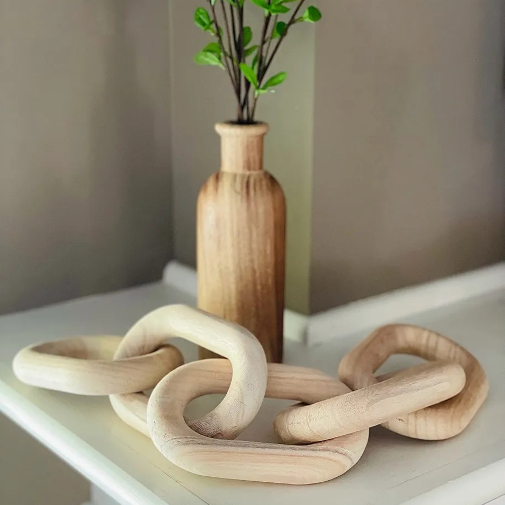 Wood Chain Link Home Decor - Picture 1 of 9